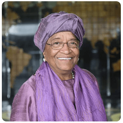 President Ellen Johnson Sirleaf President of Liberia 2006-2018, First Democratically Elected Female President in Africa - Year 2018